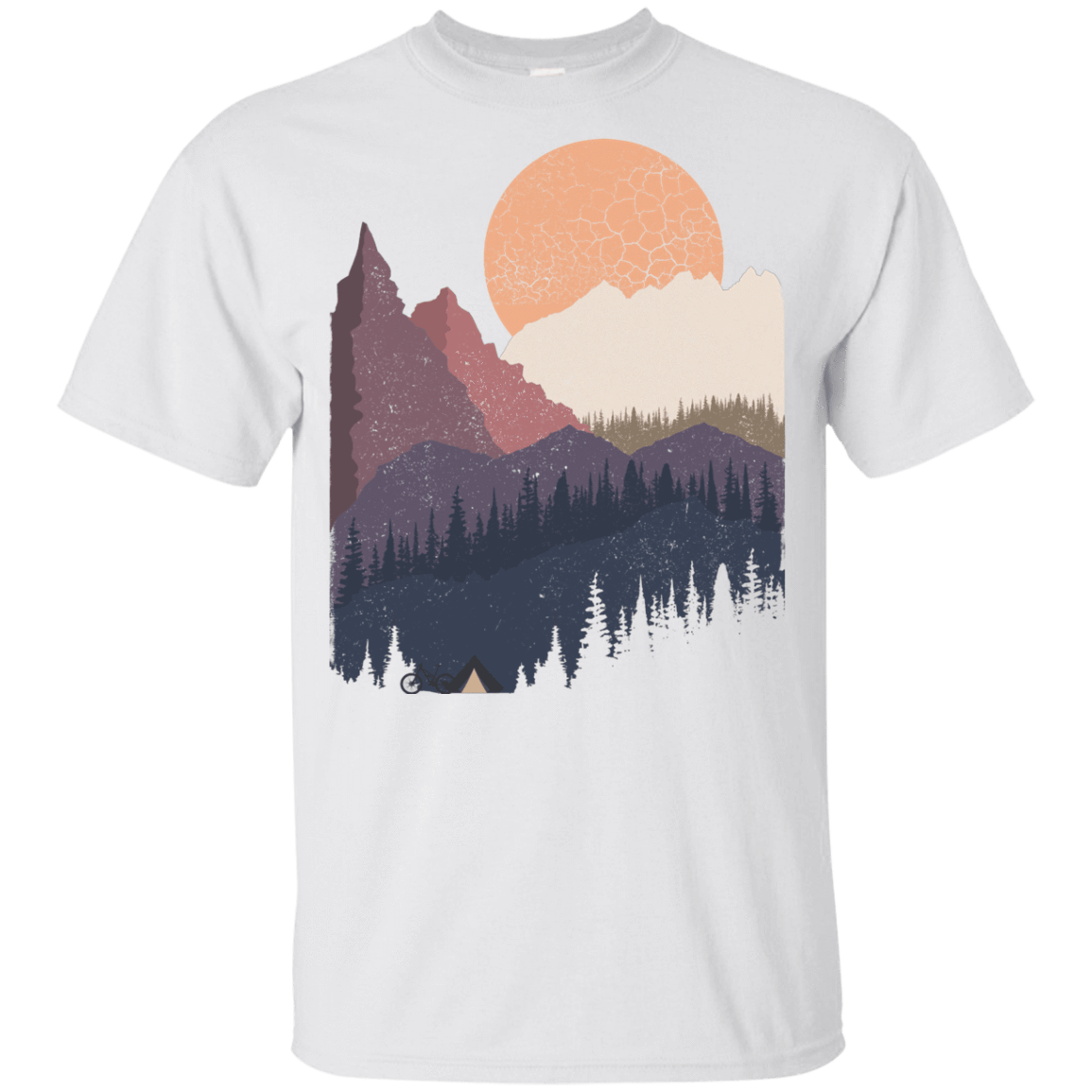 T-Shirts White / YXS Scenic Camping Youth T-Shirt