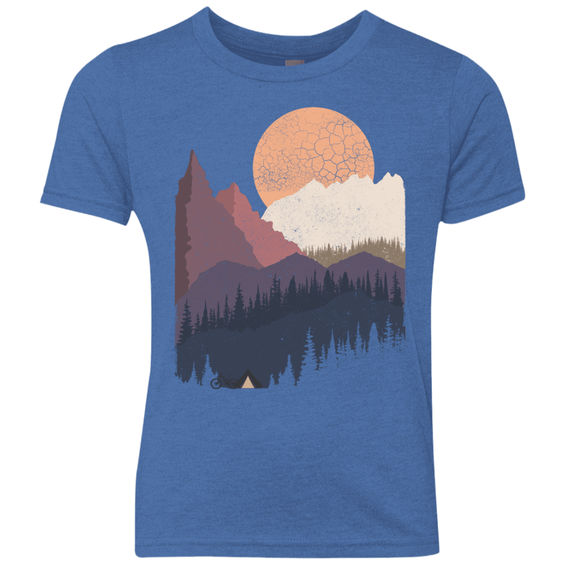 Scenic Camping Youth Triblend T-Shirt