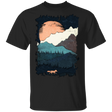 T-Shirts Black / S Scenic Fox Mountains T-Shirt