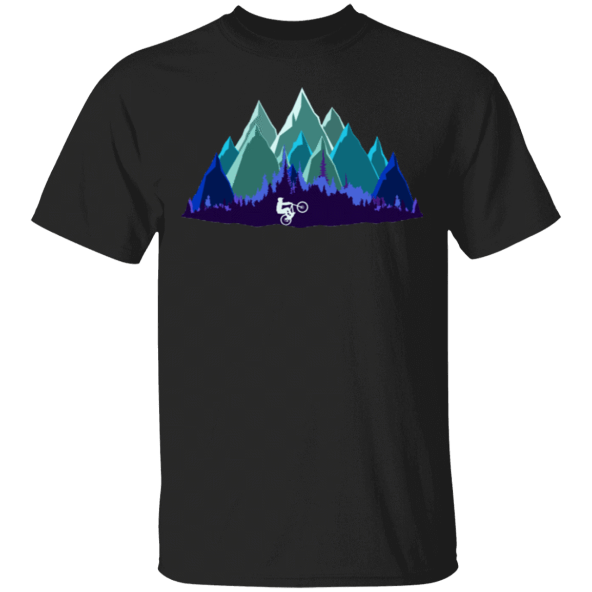 T-Shirts Black / S Scenic Mountain Bike Ride T-Shirt