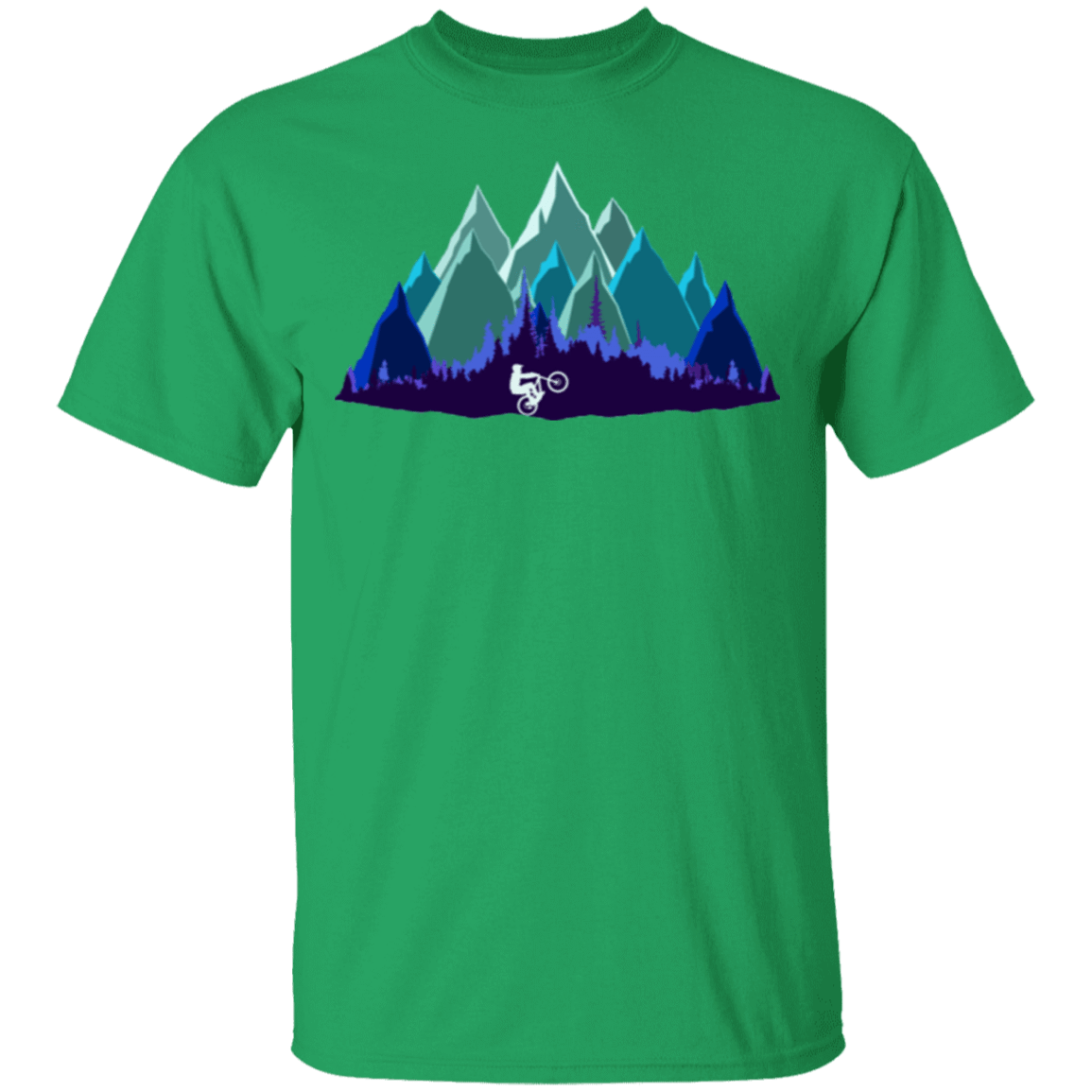 T-Shirts Irish Green / S Scenic Mountain Bike Ride T-Shirt