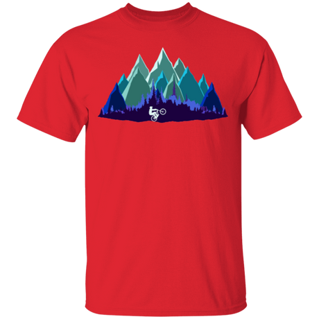 T-Shirts Red / S Scenic Mountain Bike Ride T-Shirt