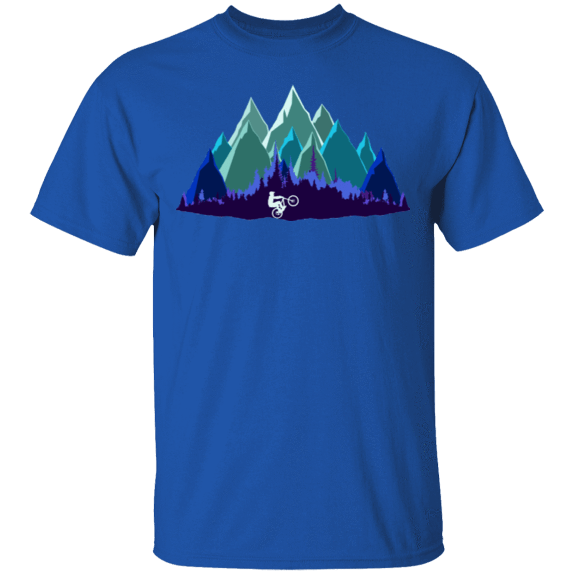 T-Shirts Royal / S Scenic Mountain Bike Ride T-Shirt