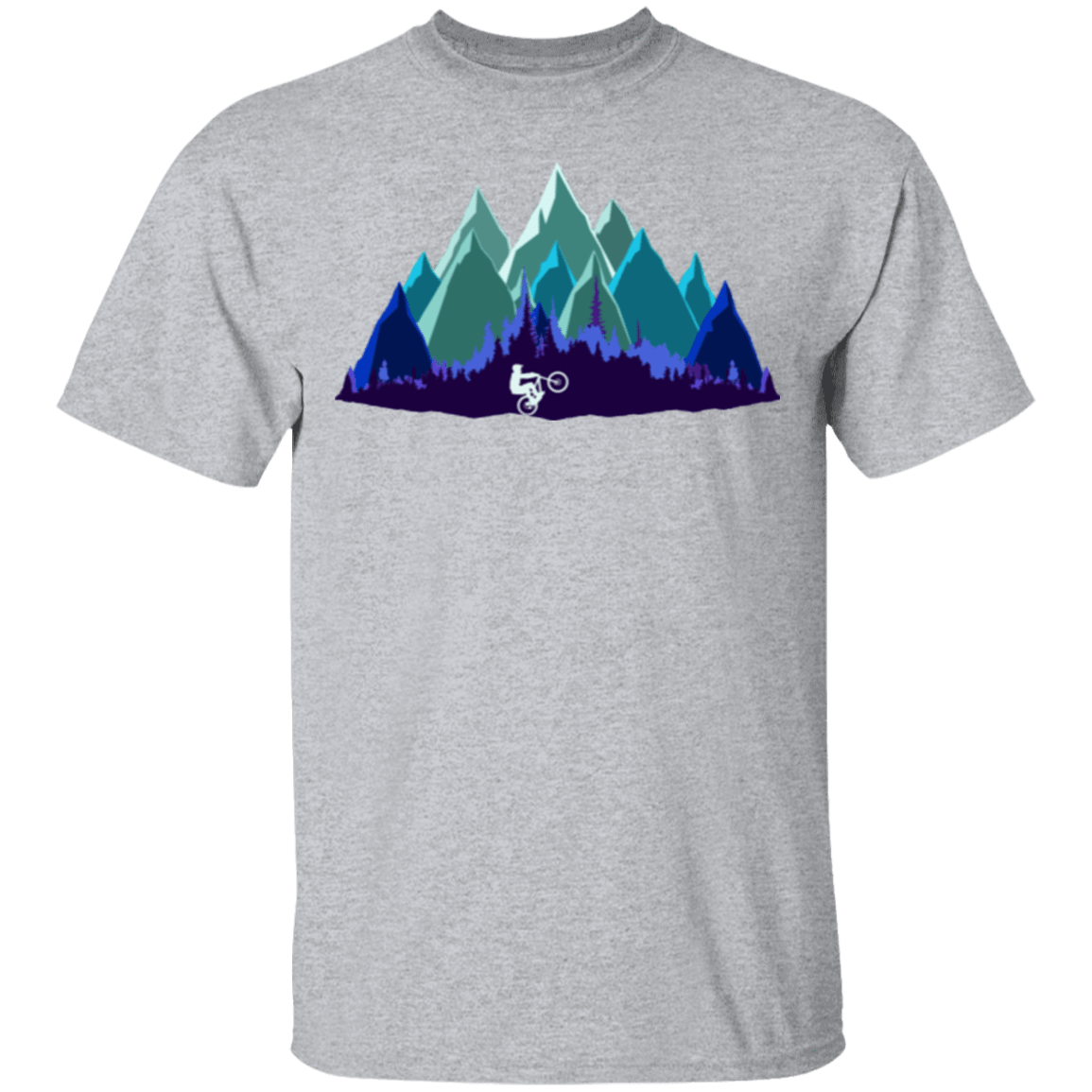 T-Shirts Sport Grey / S Scenic Mountain Bike Ride T-Shirt