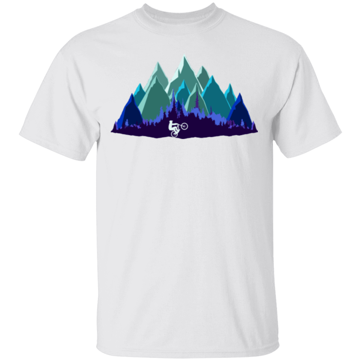 T-Shirts White / S Scenic Mountain Bike Ride T-Shirt