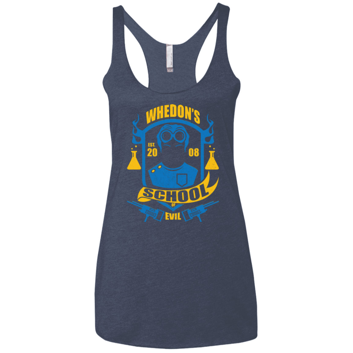 T-Shirts Vintage Navy / X-Small School of Evil Women's Triblend Racerback Tank
