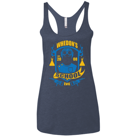 T-Shirts Vintage Navy / X-Small School of Evil Women's Triblend Racerback Tank