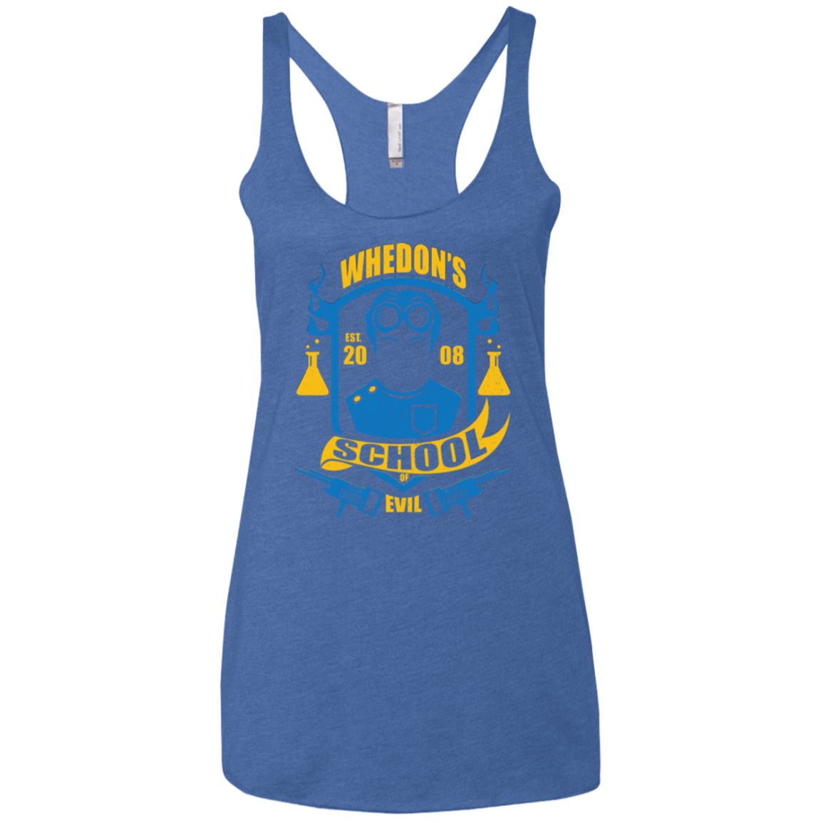 T-Shirts Vintage Royal / X-Small School of Evil Women's Triblend Racerback Tank