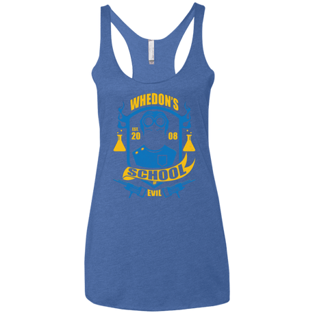 T-Shirts Vintage Royal / X-Small School of Evil Women's Triblend Racerback Tank