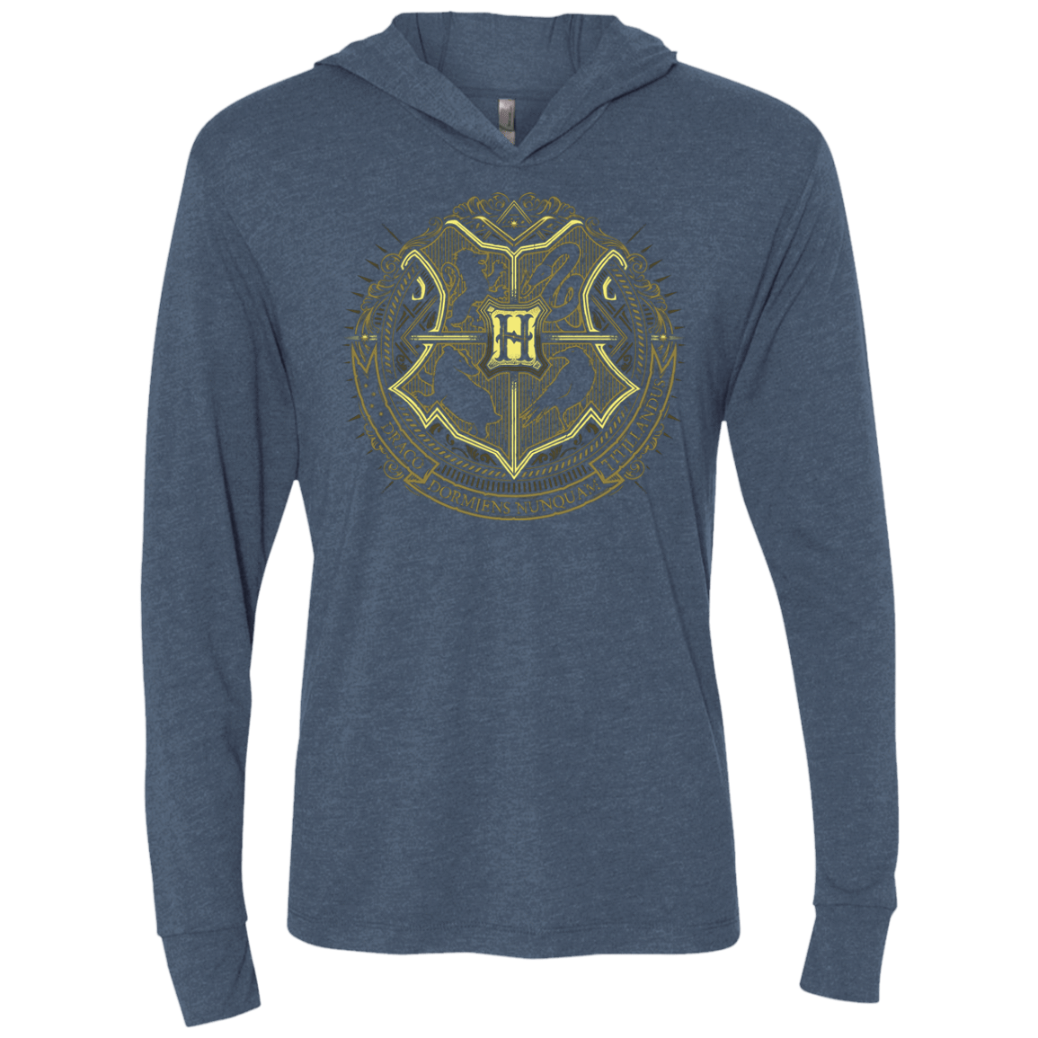 T-Shirts Indigo / X-Small School of Magic Triblend Long Sleeve Hoodie Tee