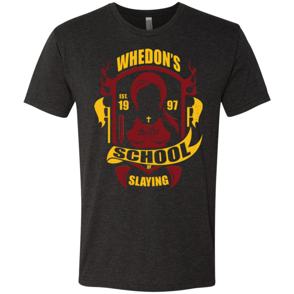 T-Shirts Vintage Black / Small School of Slaying Men's Triblend T-Shirt