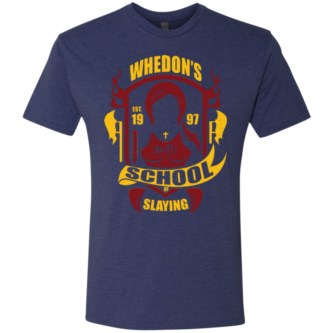 T-Shirts Vintage Navy / Small School of Slaying Men's Triblend T-Shirt