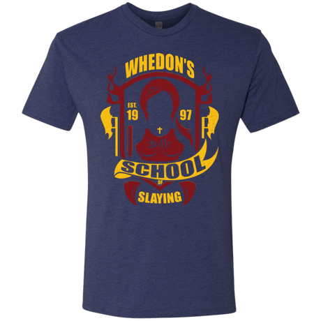 T-Shirts Vintage Navy / Small School of Slaying Men's Triblend T-Shirt