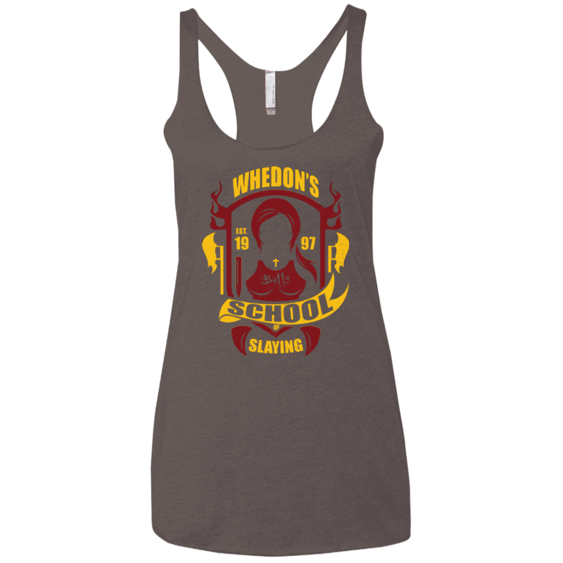 T-Shirts Macchiato / X-Small School of Slaying Women's Triblend Racerback Tank