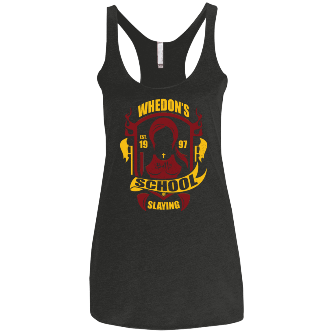 T-Shirts Vintage Black / X-Small School of Slaying Women's Triblend Racerback Tank