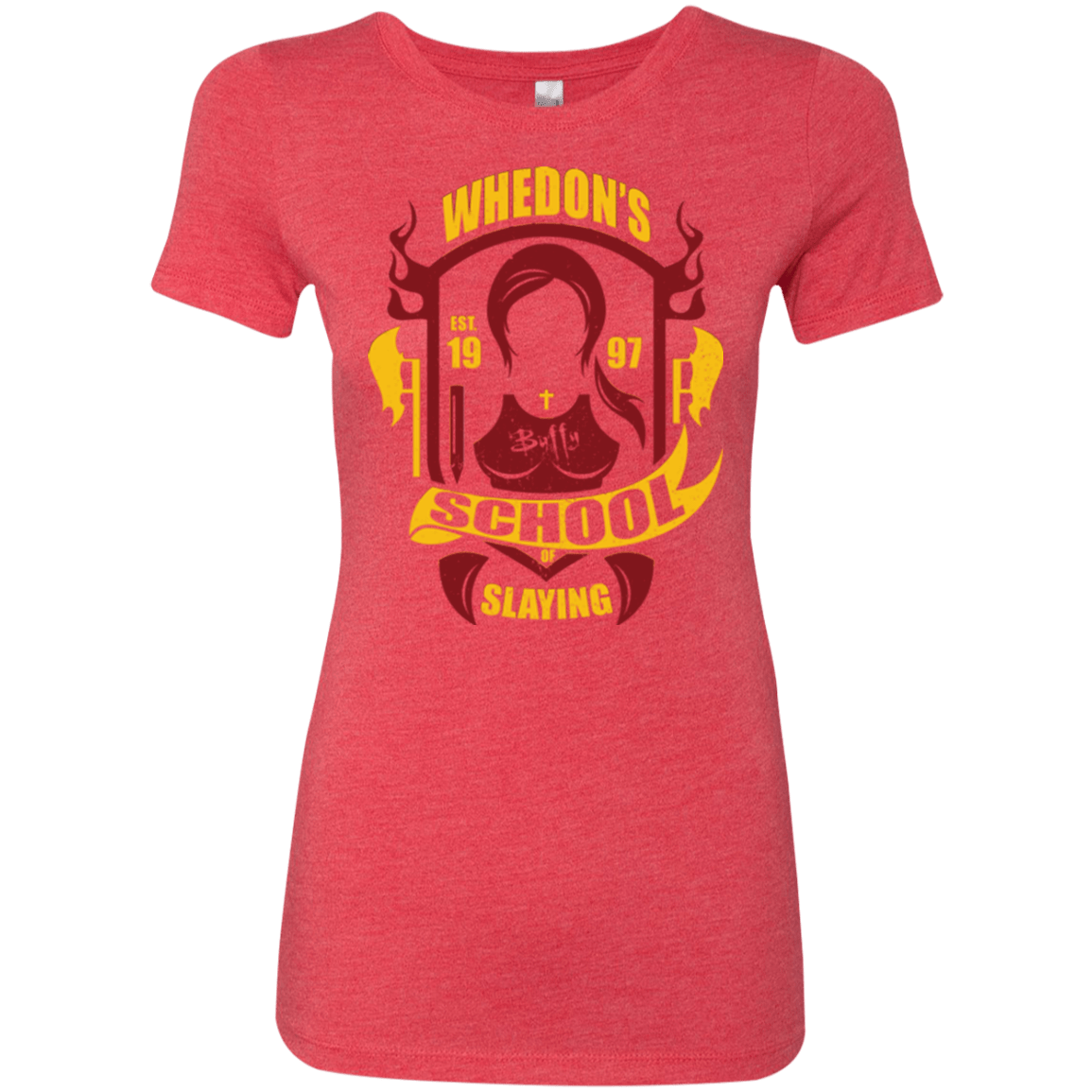 T-Shirts Vintage Red / Small School of Slaying Women's Triblend T-Shirt