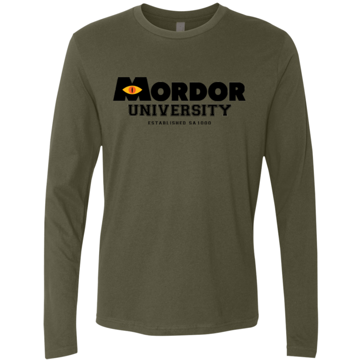 T-Shirts Military Green / Small School To Rule Them All Men's Premium Long Sleeve