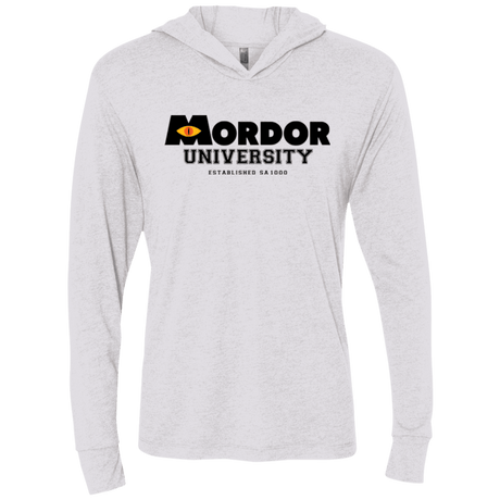 T-Shirts Heather White / X-Small School To Rule Them All Triblend Long Sleeve Hoodie Tee