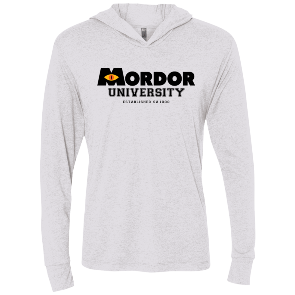 T-Shirts Heather White / X-Small School To Rule Them All Triblend Long Sleeve Hoodie Tee