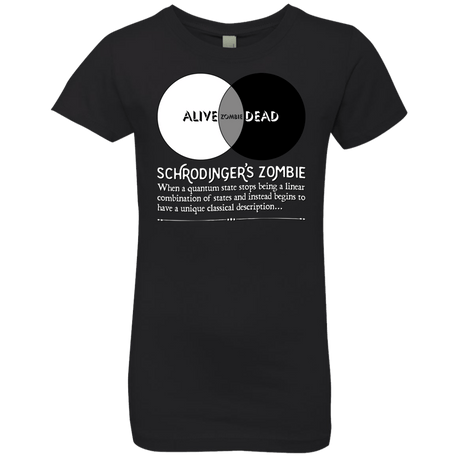 T-Shirts Black / YXS Schrödinger's Zombie Girls Premium T-Shirt