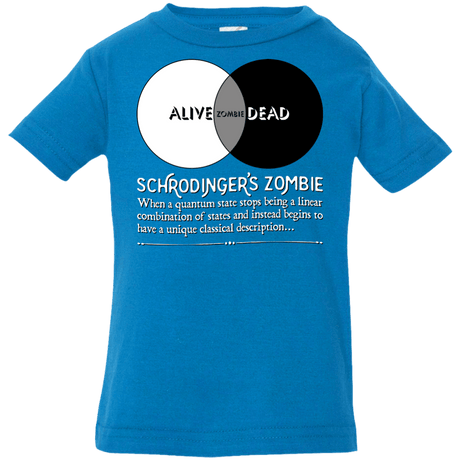 T-Shirts Cobalt / 6 Months Schrödinger's Zombie Infant PremiumT-Shirt