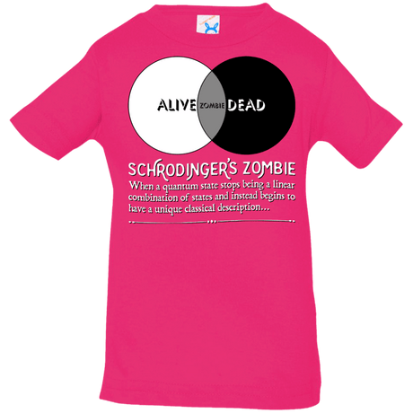 T-Shirts Hot Pink / 6 Months Schrödinger's Zombie Infant PremiumT-Shirt