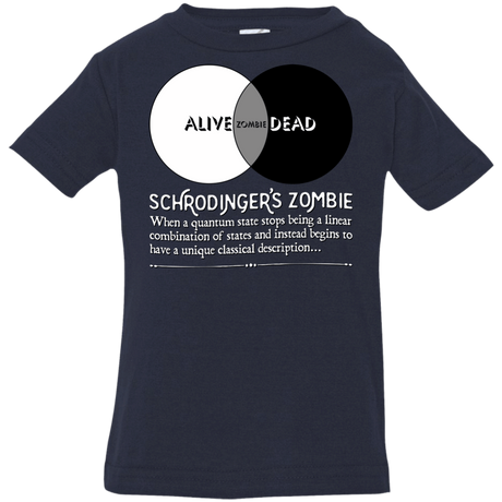 T-Shirts Navy / 6 Months Schrödinger's Zombie Infant PremiumT-Shirt