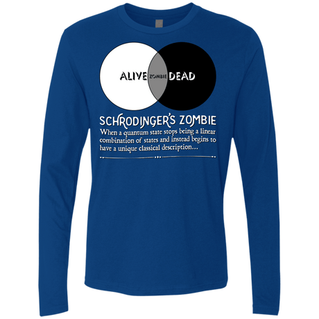 T-Shirts Royal / Small Schrödinger's Zombie Men's Premium Long Sleeve