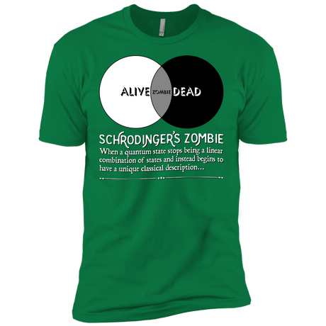 T-Shirts Kelly Green / X-Small Schrödinger's Zombie Men's Premium T-Shirt