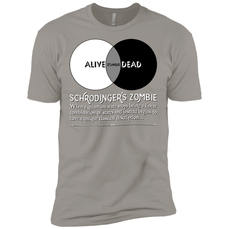 T-Shirts Light Grey / X-Small Schrödinger's Zombie Men's Premium T-Shirt