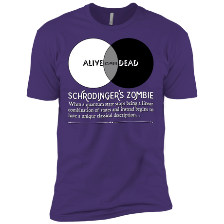 T-Shirts Purple / X-Small Schrödinger's Zombie Men's Premium T-Shirt