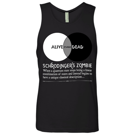 T-Shirts Black / Small Schrödinger's Zombie Men's Premium Tank Top