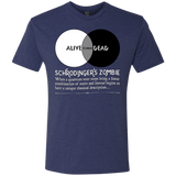 T-Shirts Vintage Navy / Small Schrödinger's Zombie Men's Triblend T-Shirt