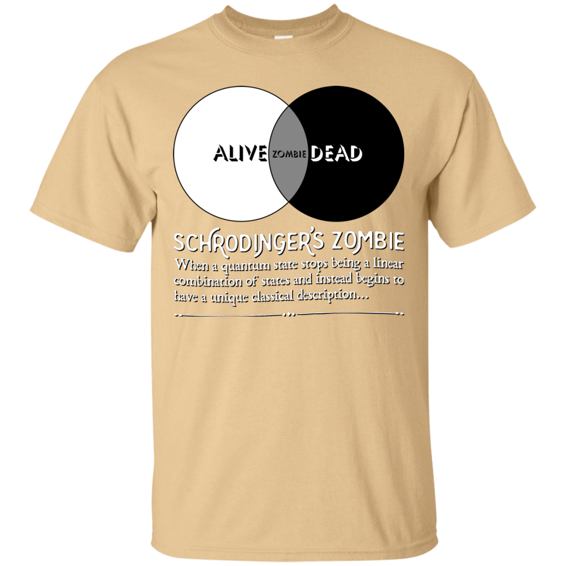 T-Shirts Vegas Gold / Small Schrödinger's Zombie T-Shirt