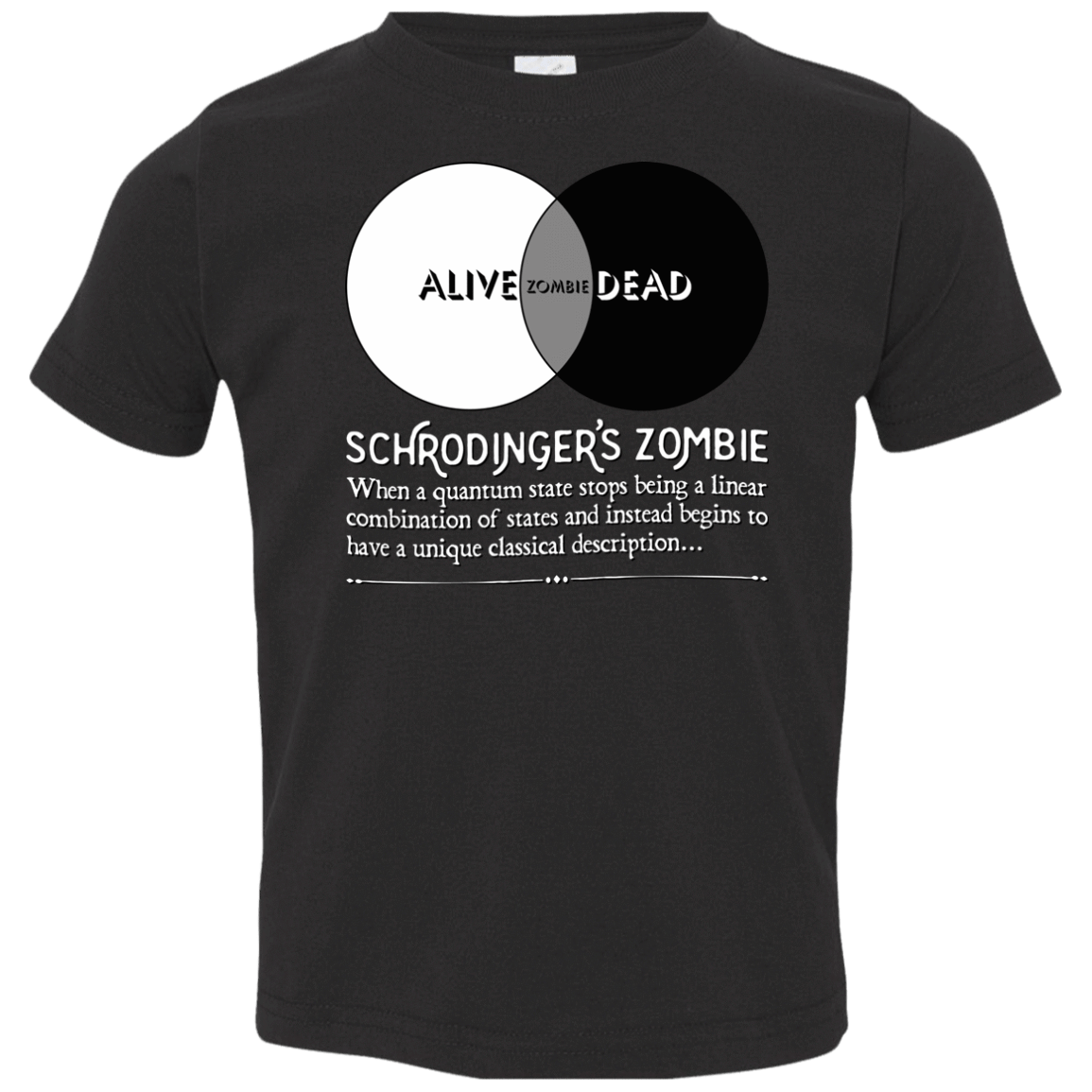 T-Shirts Black / 2T Schrödinger's Zombie Toddler Premium T-Shirt