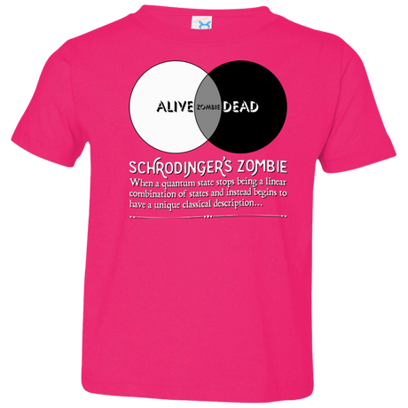 T-Shirts Hot Pink / 2T Schrödinger's Zombie Toddler Premium T-Shirt