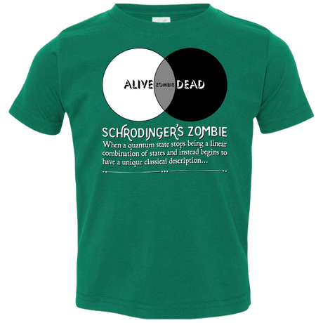 T-Shirts Kelly / 2T Schrödinger's Zombie Toddler Premium T-Shirt