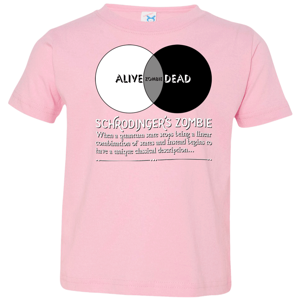 T-Shirts Pink / 2T Schrödinger's Zombie Toddler Premium T-Shirt