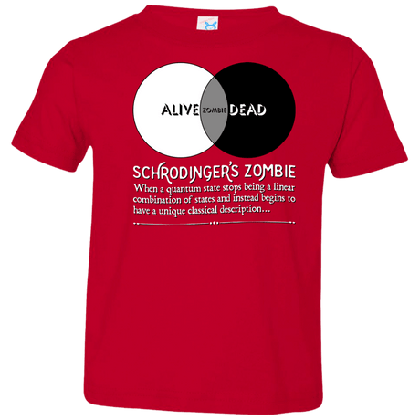 T-Shirts Red / 2T Schrödinger's Zombie Toddler Premium T-Shirt