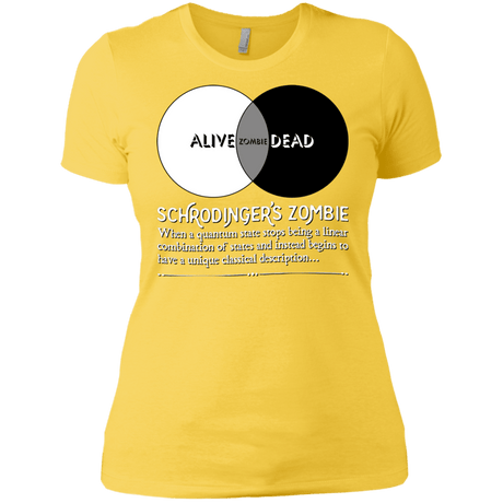 T-Shirts Vibrant Yellow / X-Small Schrödinger's Zombie Women's Premium T-Shirt