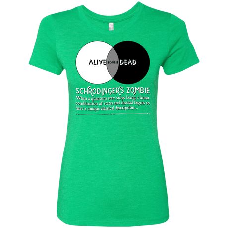 T-Shirts Envy / Small Schrödinger's Zombie Women's Triblend T-Shirt