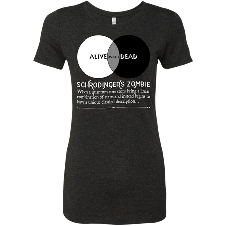 T-Shirts Vintage Black / Small Schrödinger's Zombie Women's Triblend T-Shirt