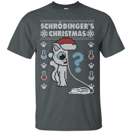 T-Shirts Dark Heather / S Schrodingers Christmas T-Shirt