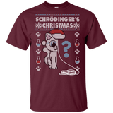 T-Shirts Maroon / YXS Schrodingers Christmas Youth T-Shirt