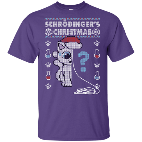 T-Shirts Purple / YXS Schrodingers Christmas Youth T-Shirt