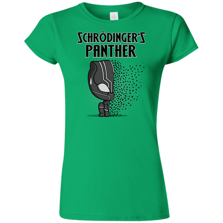 T-Shirts Irish Green / S Schrodingers Panther Junior Slimmer-Fit T-Shirt