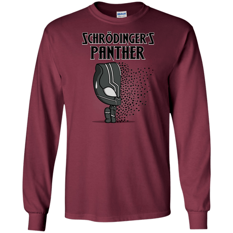 T-Shirts Maroon / S Schrodingers Panther Men's Long Sleeve T-Shirt