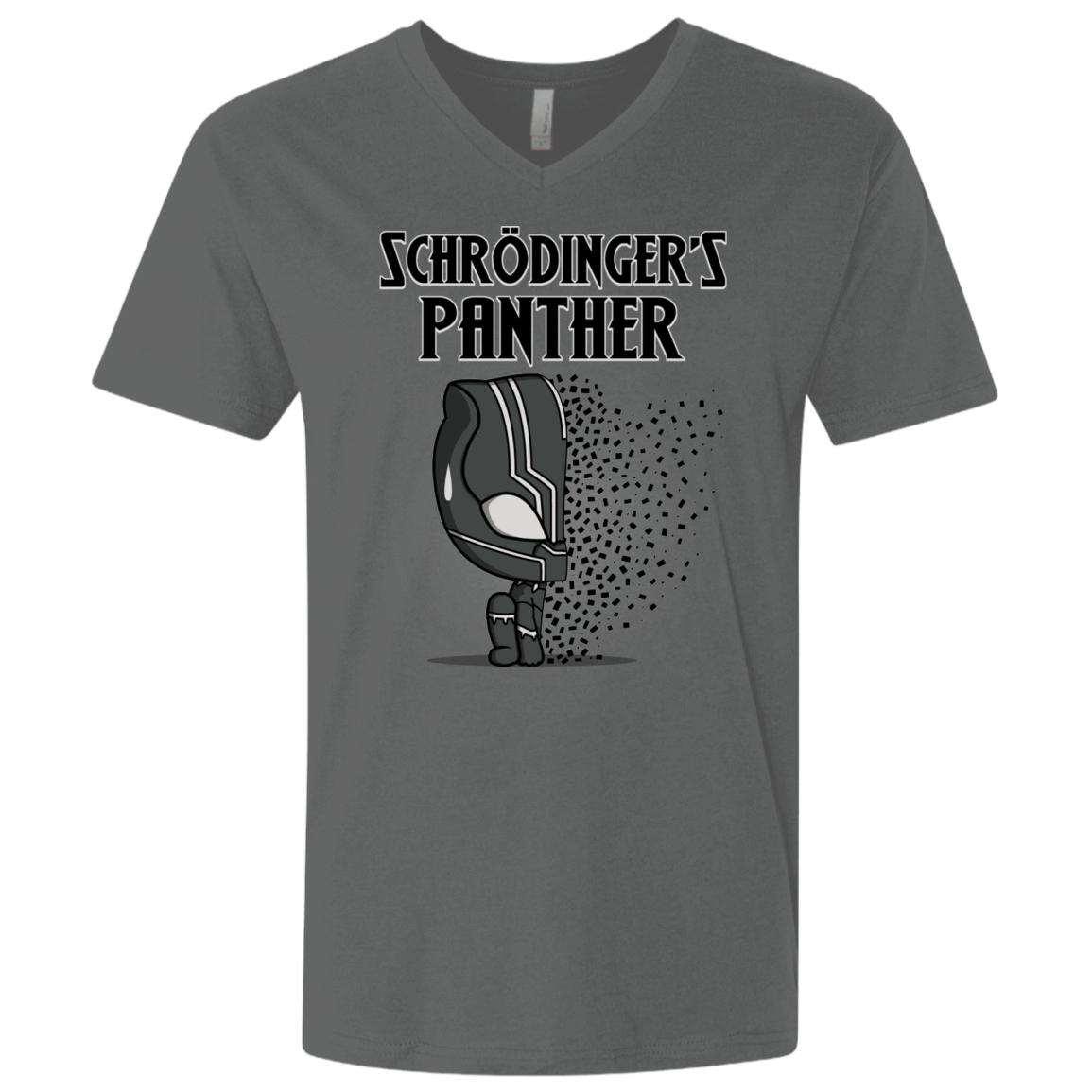 T-Shirts Heavy Metal / X-Small Schrodingers Panther Men's Premium V-Neck