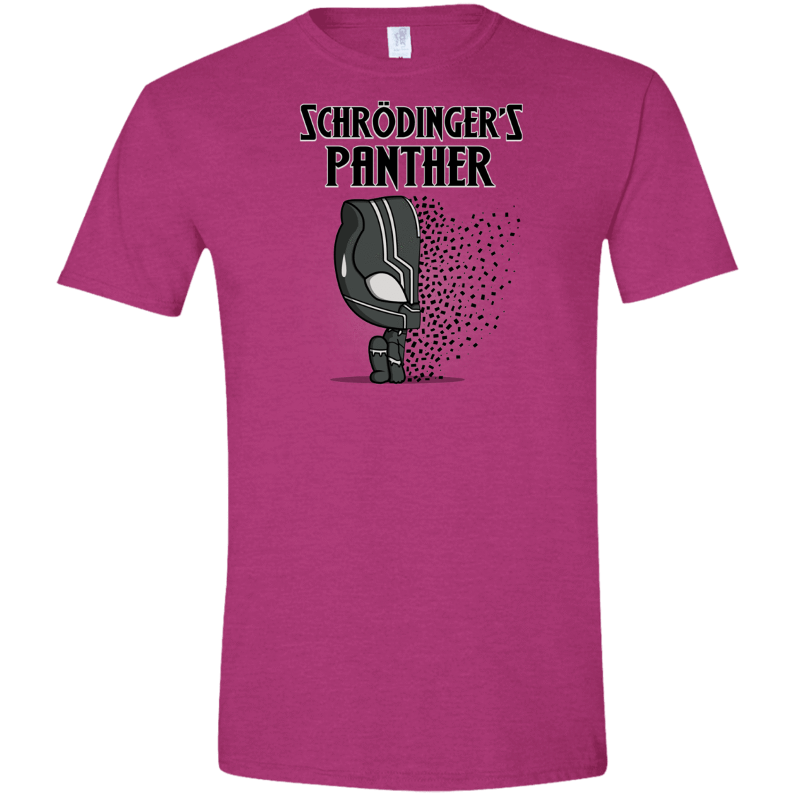 T-Shirts Antique Heliconia / S Schrodingers Panther Men's Semi-Fitted Softstyle