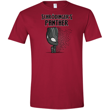 T-Shirts Cardinal Red / S Schrodingers Panther Men's Semi-Fitted Softstyle